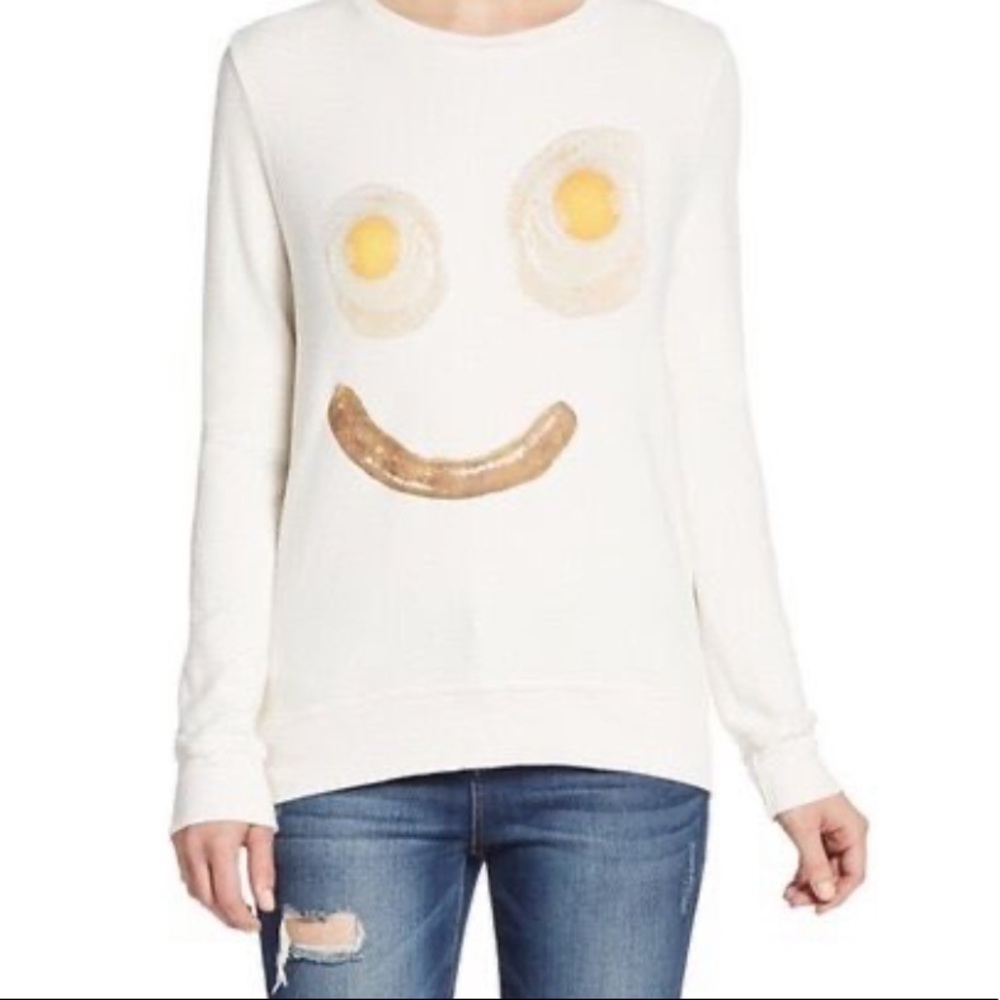 NWT Wildfox Wakey Wakey 🍳Jumper Small